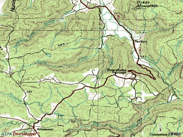 Zip code 37305 topographic map