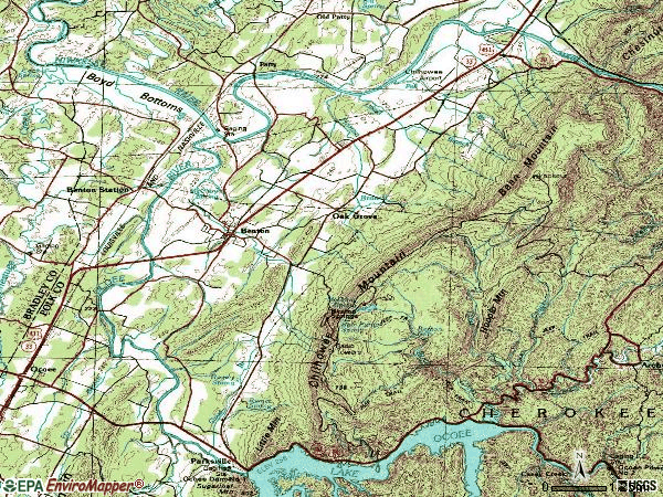 Zip code 37307 topographic map