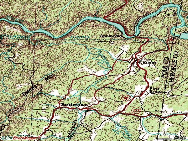Zip code 37333 topographic map
