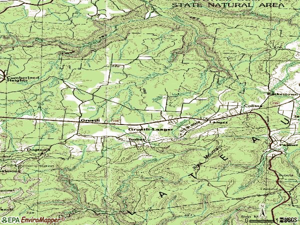 Zip code 37339 topographic map