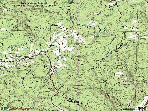 Zip code 37365 topographic map