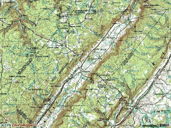 Zip code 37367 topographic map