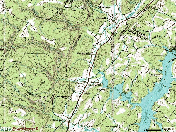 Zip code 37373 topographic map