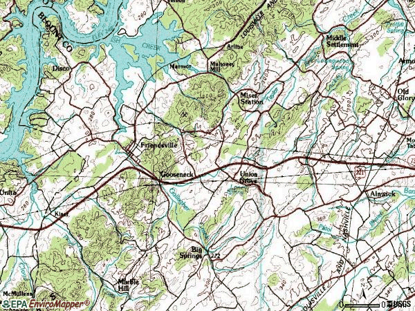 Zip code 37737 topographic map