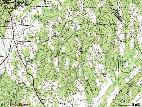 Zip code 37752 topographic map