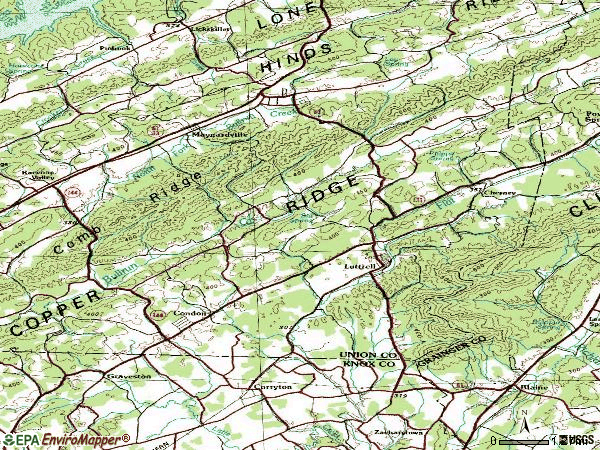 Zip code 37779 topographic map