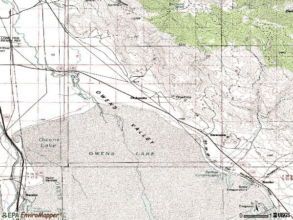 Zip code 93530 topographic map