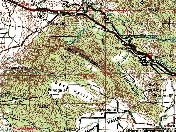 Zip code 93531 topographic map
