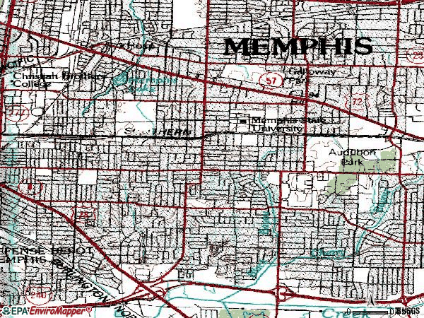 Map Memphis Zip Codes