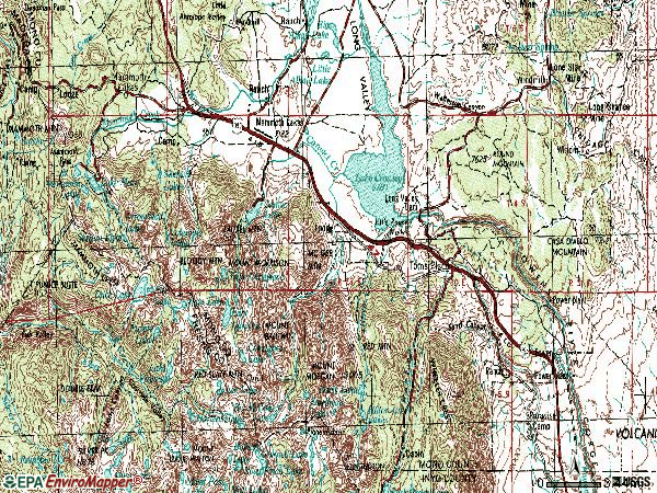 Zip code 93546 topographic map