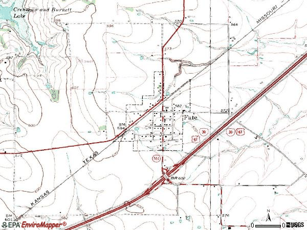 Zip code 75132 topographic map
