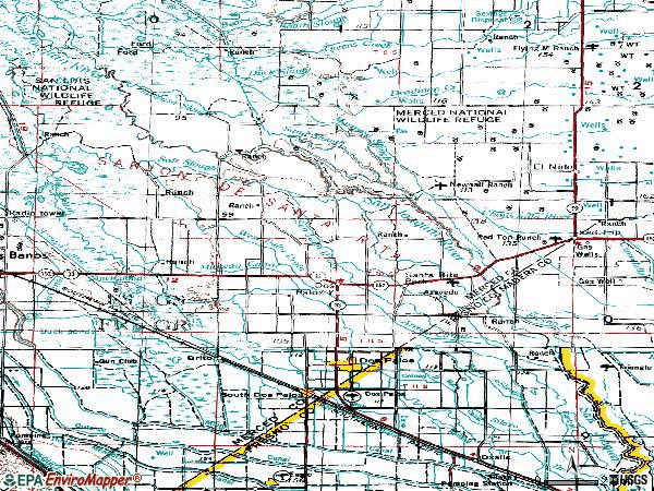 Zip code 93620 topographic map