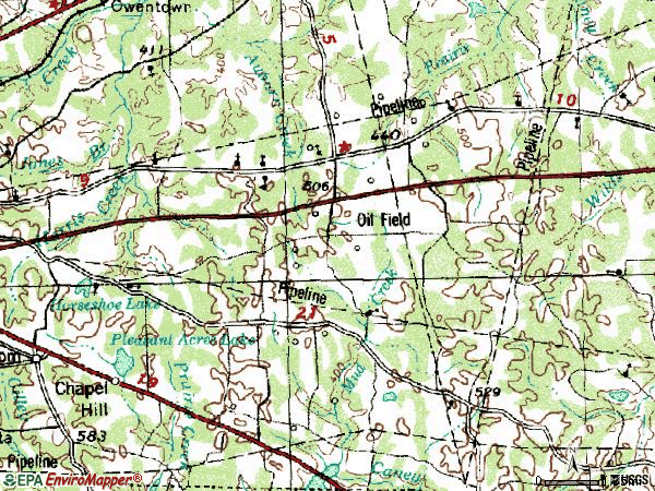 Zip code 75705 topographic map