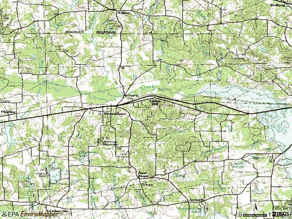 Zip code 75756 topographic map