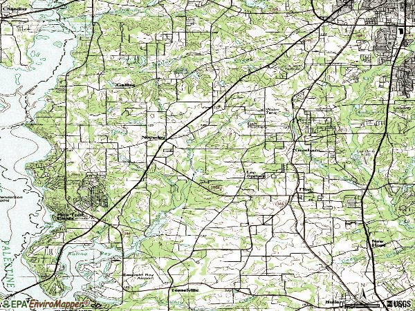 Zip code 75762 topographic map