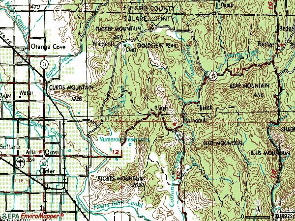 Zip code 93647 topographic map