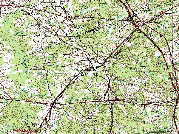 Zip code 75846 topographic map
