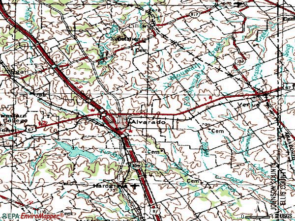 Zip code 76009 topographic map