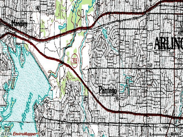 Zip code 76013 topographic map