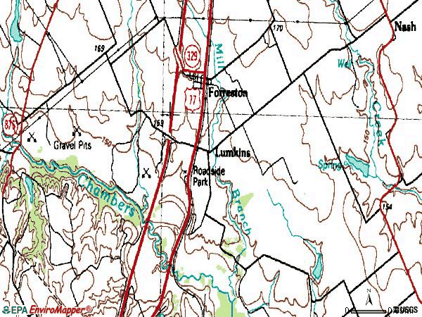 Zip code 76041 topographic map