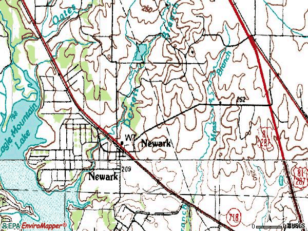 Zip code 76071 topographic map