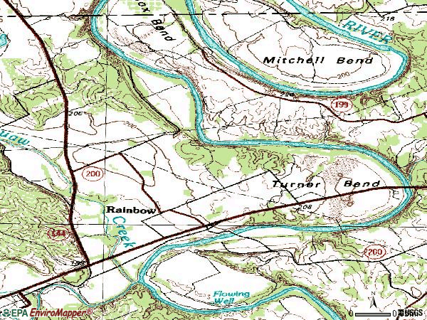 Zip code 76077 topographic map