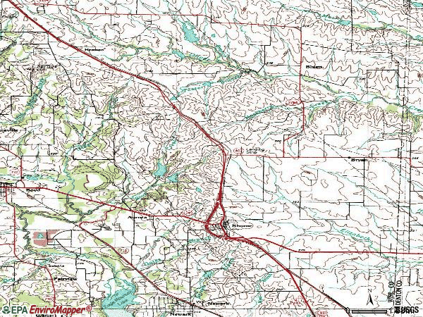 Zip code 76078 topographic map