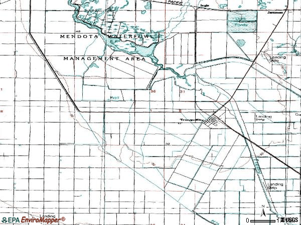 Zip code 93668 topographic map