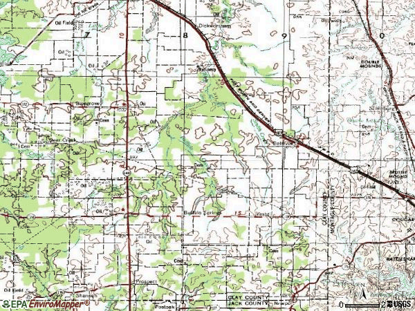 Zip code 76228 topographic map