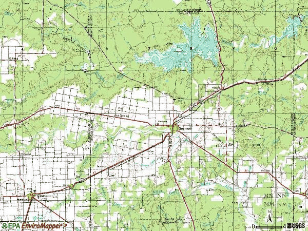 Zip code 76380 topographic map
