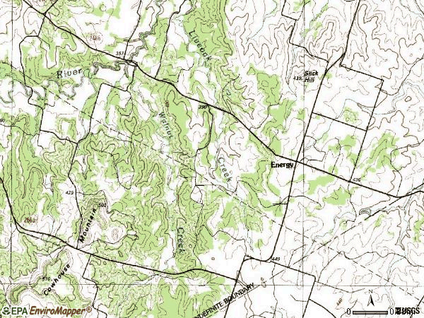 Zip code 76452 topographic map