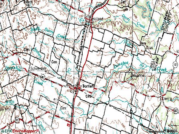 Zip code 76511 topographic map