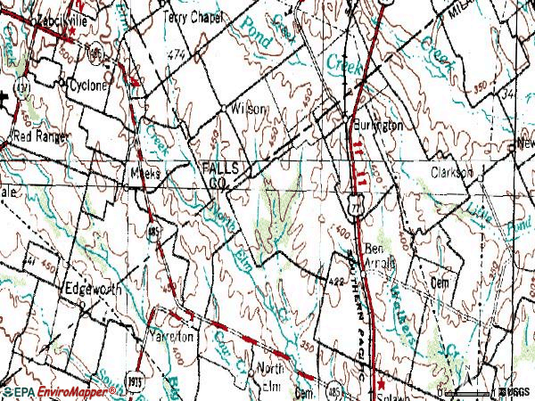 Zip code 76519 topographic map