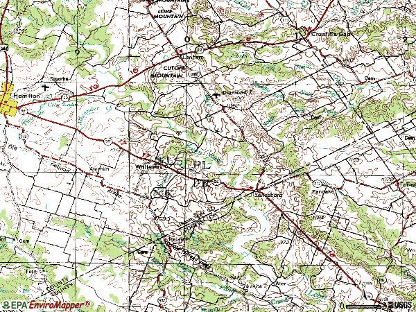 Zip code 76538 topographic map