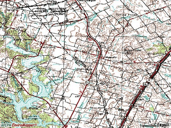 Zip code 76557 topographic map