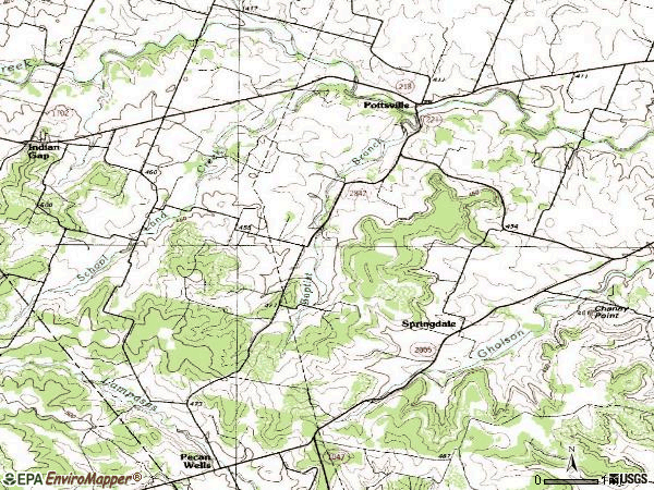 Zip code 76565 topographic map