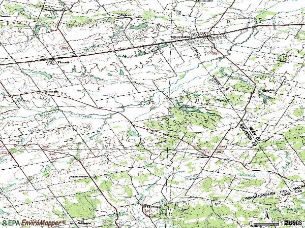 Zip code 76578 topographic map