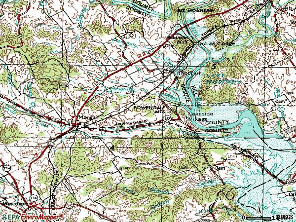 Zip code 76671 topographic map