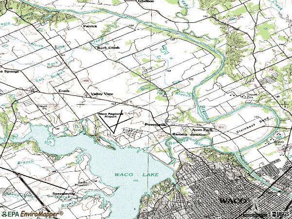 Zip code 76708 topographic map