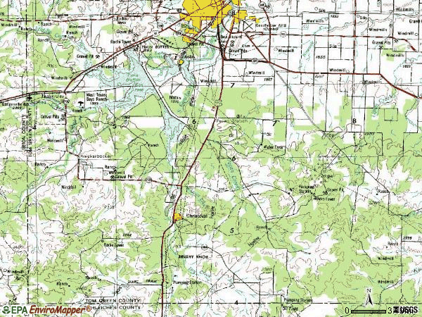 San Angelo Zip Code Map Map 7851