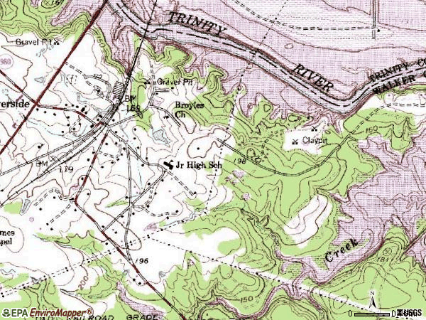 Zip code 77367 topographic map
