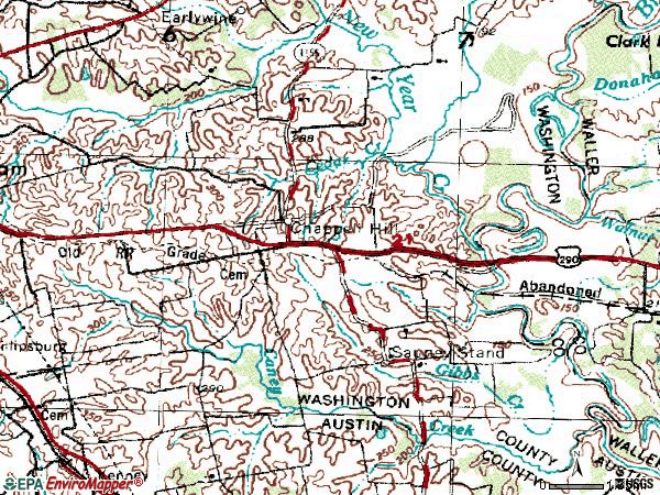 Zip code 77426 topographic map