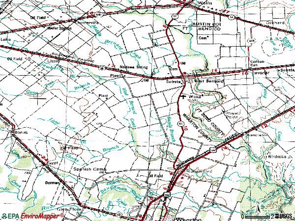 Zip code 77435 topographic map