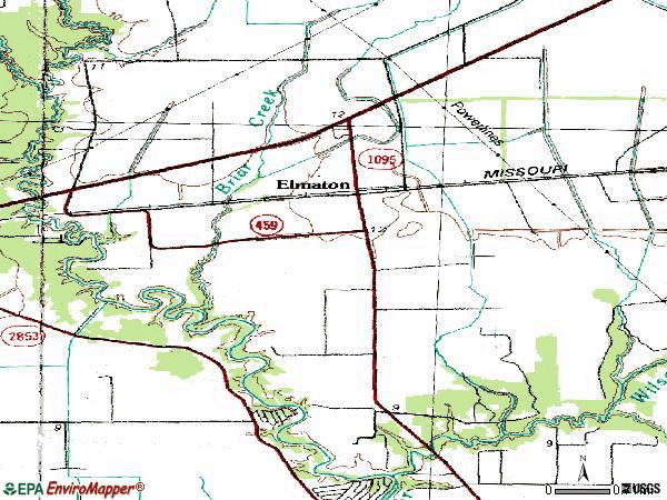 Zip code 77440 topographic map