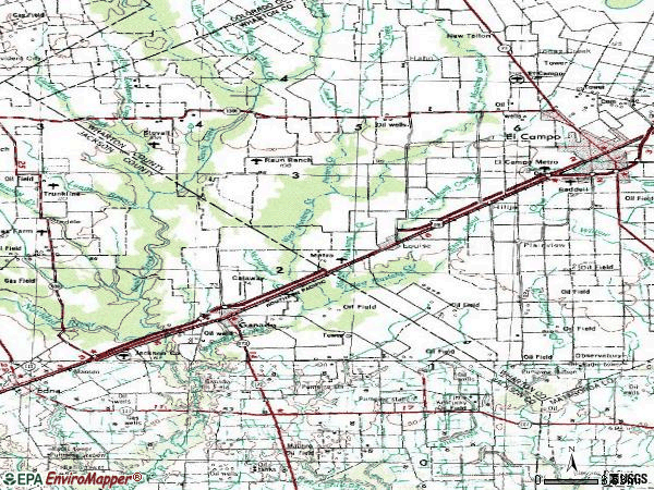 Zip code 77455 topographic map