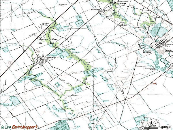 Zip code 77534 topographic map