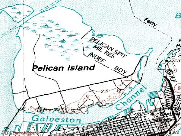 Zip code 77553 topographic map