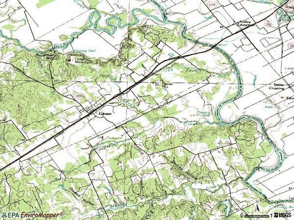Zip code 77857 topographic map