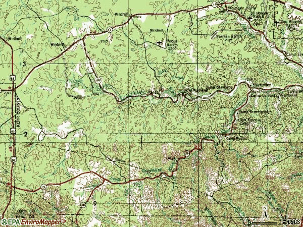Zip code 78024 topographic map