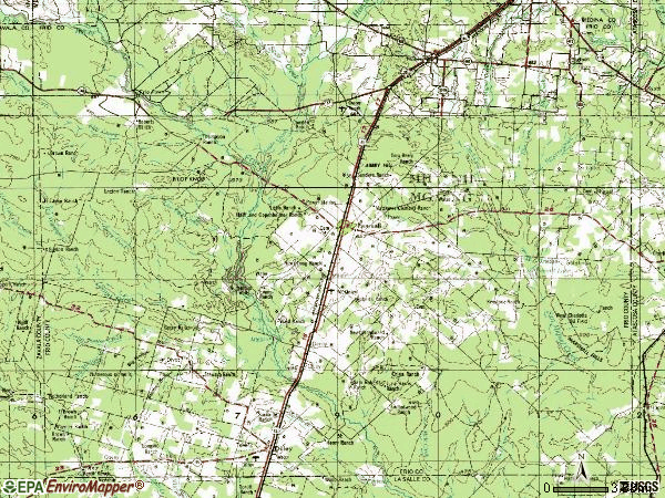 Zip code 78061 topographic map
